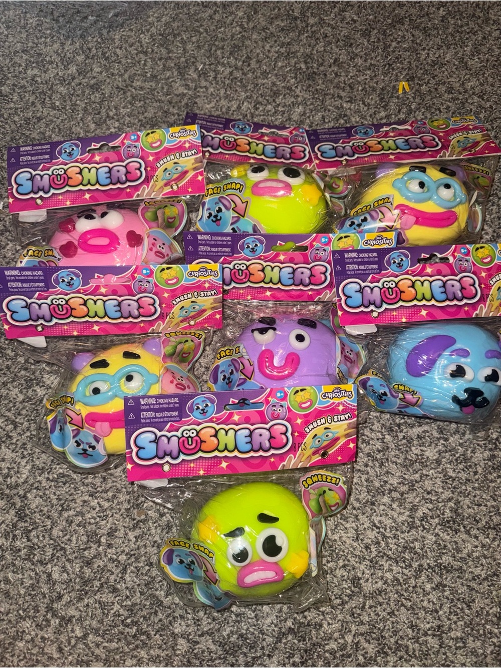 Set of 7 Smushers Orb Curiosities
